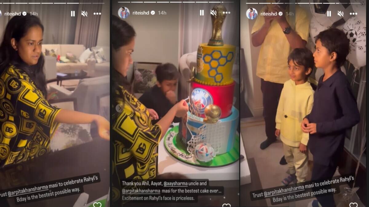 Arpita Khan Celebrated Riteish Deshmukh s Son s Birthday post viral