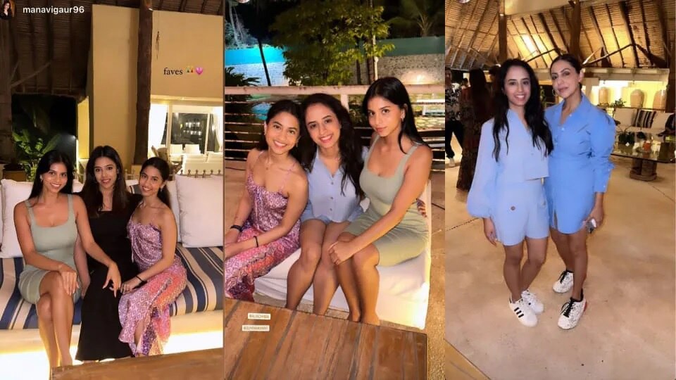 Suhana khan celebrate New Year with mother gauri and family friends photo viral