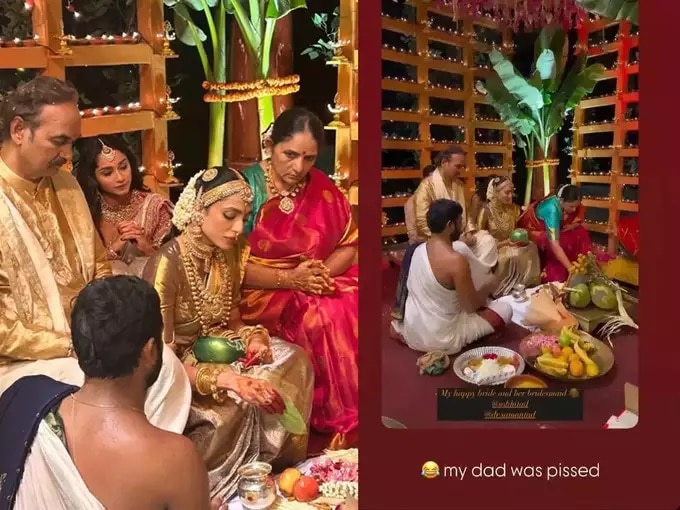 Samanta reveals dad was pissed during sobhita dhulipala s wedding with Naga Chaitanya