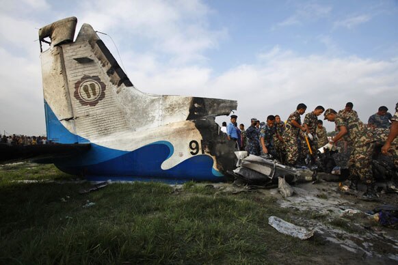 नेपाळमध्ये असे दुर्घटनाग्रस्त विमान झाले