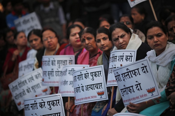 दिल्ली गँगरेप : दिल्लीमध्ये भाजप कार्यकर्त्यांची आंदोलनं आणि निदर्शनं