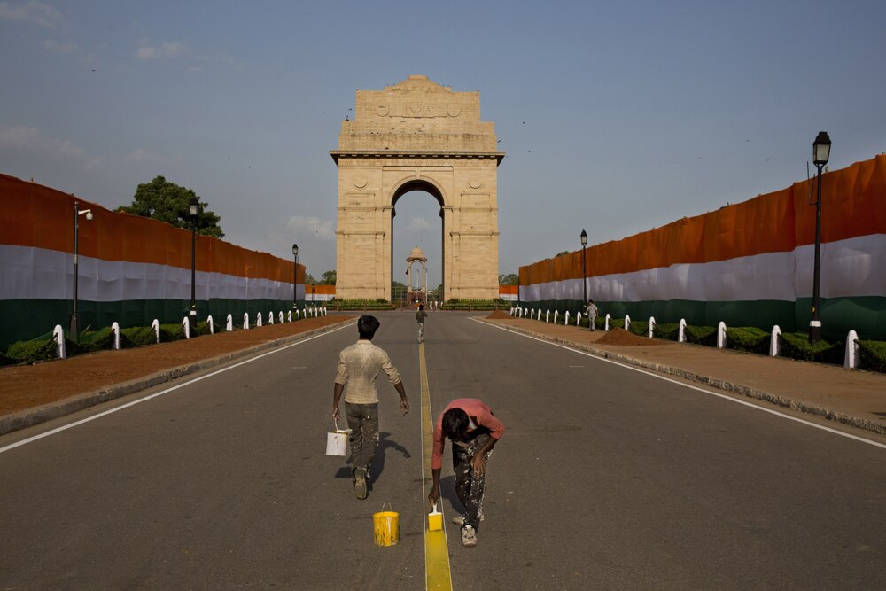 स्वातंत्र्यदिनाची जय्यत तयारी
