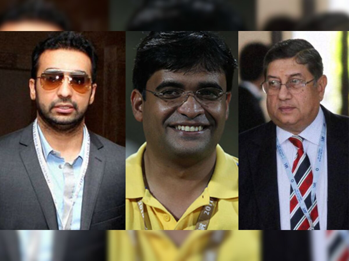 IPL स्पॉट फिक्सिंग : सुप्रीम कोर्टात  राज कुंद्रा, मयप्पन, श्रीनिवासनांच्या नावांचा खुलासा title=