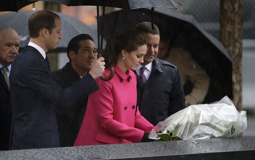 ब्रिटन राजपुत्र प्रिन्स विल्यम आणि त्याची पत्नी केट न्यूयॉर्कमध्ये 
