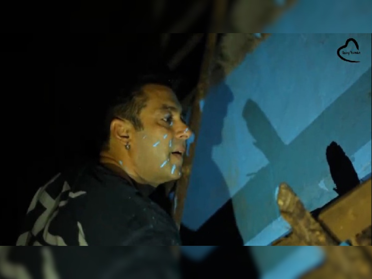 व्हिडिओ : सलमान खानने रंगवली आदिवासी वाडी title=