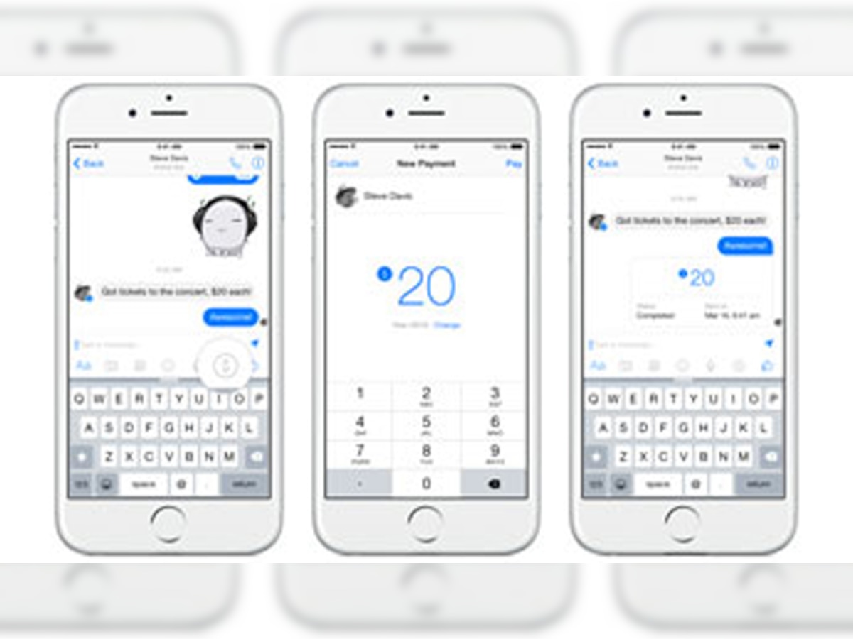फेसबुक मॅसेंजर अॅपवर पैसेही ट्रान्सफर करता येतील title=