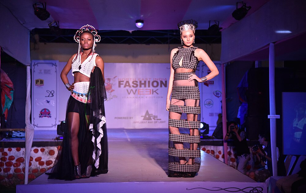 नॉर्थ इंडिया फॅशन वीक 2015: International-model-Juliya-and-Kenprisc
