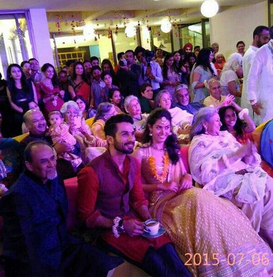 शाहिद-मीराच्या लग्नाचे खास फोटो! Pic Courtesy- Twitter

