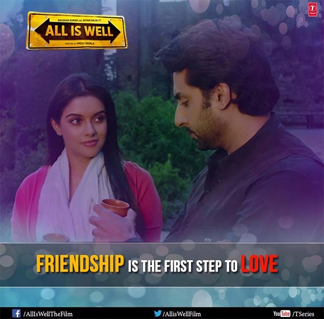Take that first step and make this Friendship’s Day a memorable one! #HappyFriendshipsDay #AllIsWell Twitter@AllisWellFilm
