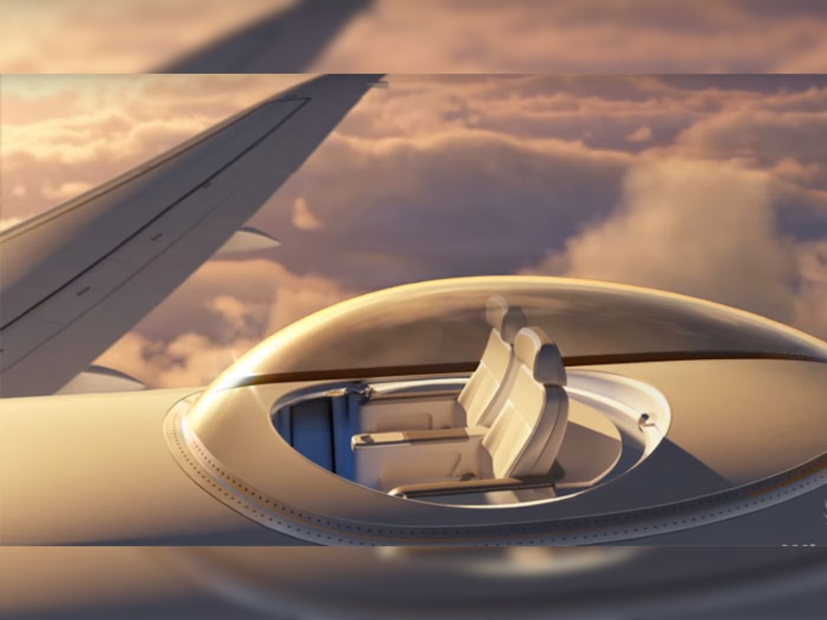VIDEO : विमानाच्या छतावर बसून अवकाश अनुभवण्याची संधी! title=
