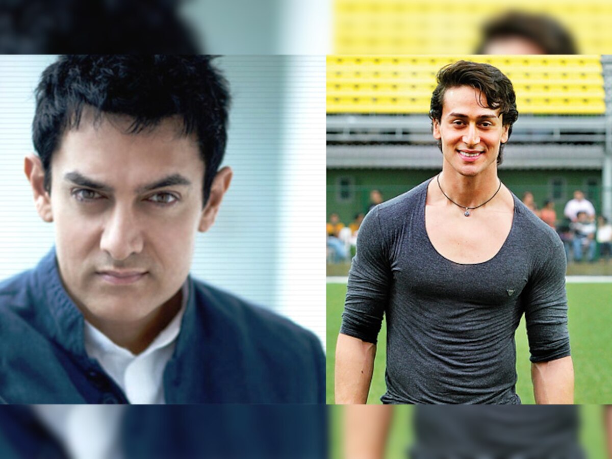 टायगर श्रॉफचं आमिर खानला अनोखं बर्थ डे गिफ्ट title=