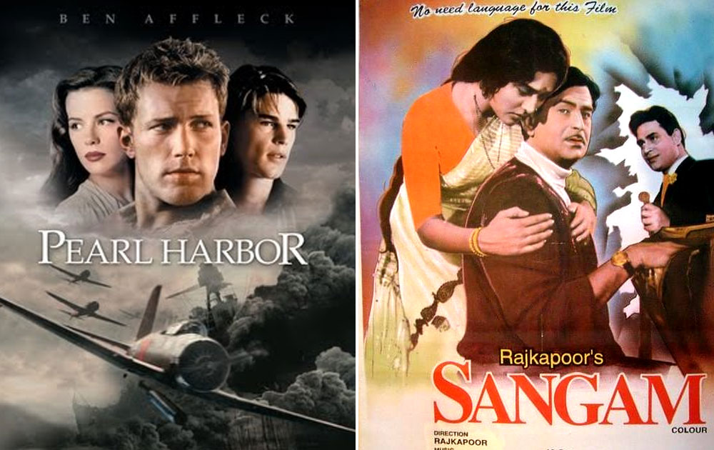 Pearl Harbour released in 2001 copied from 1964 released Sangam