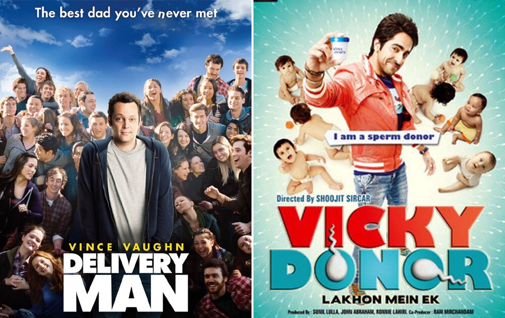 Delivery Man (2013) which was copied from Vicky Donor (2012)