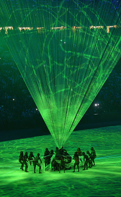 Dancers perform during the opening ceremony