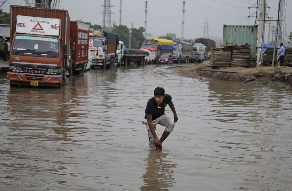 flood in Gurgaon.