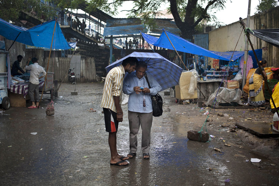 rains in New Delhi.