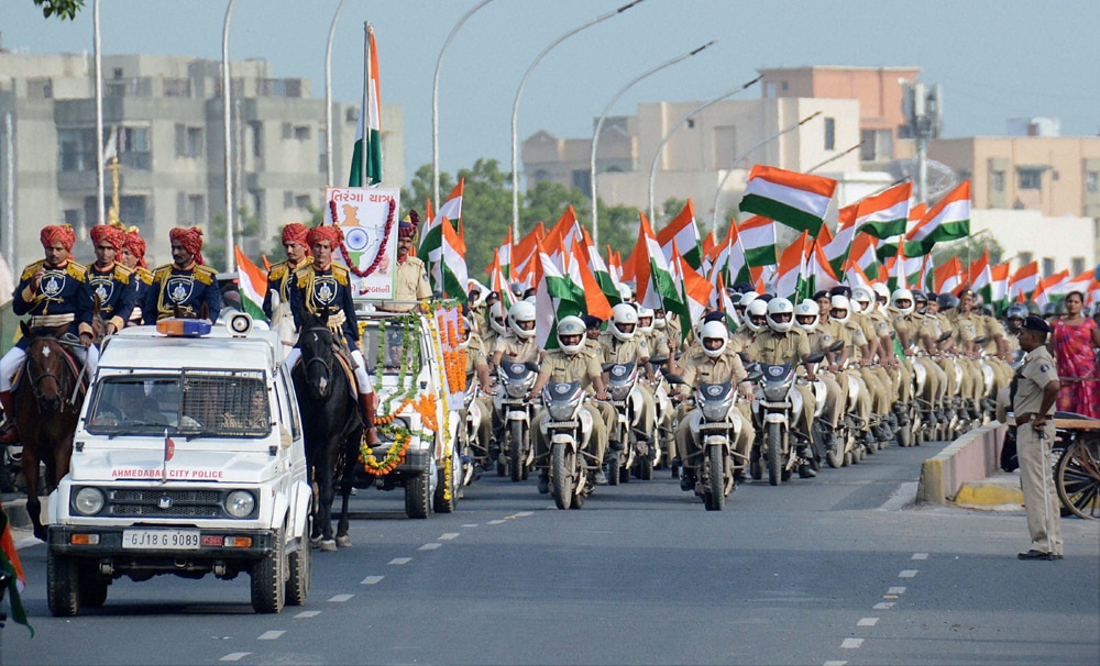 Tiranga Yatra in Ahmedabad