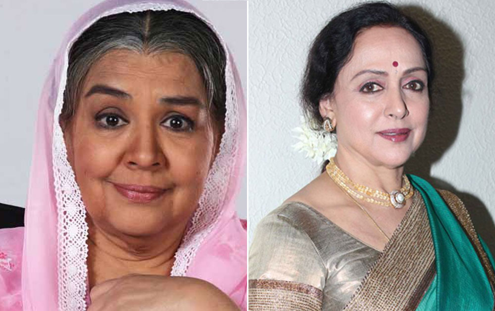 Farida Jalal and Hema Malini