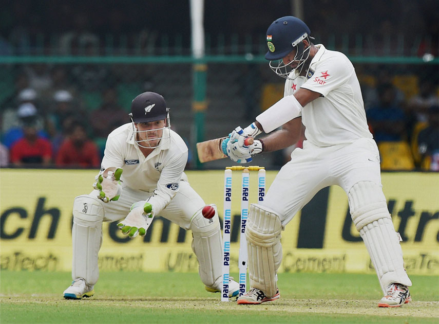 Cheteshwar Pujara in action