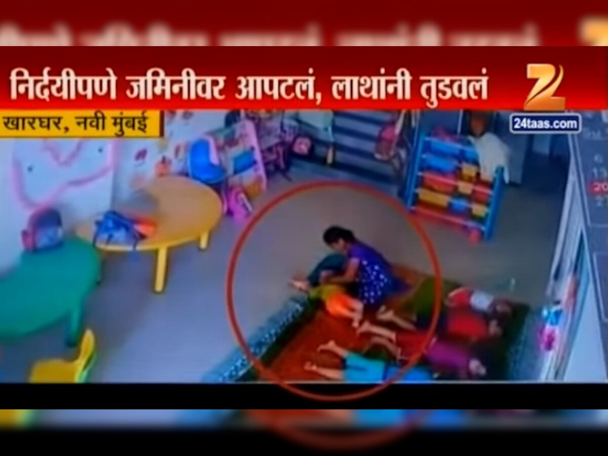 खारघरमधील पूर्वा प्ले स्कूलची शिवसेना, शेकापकडून तोडफोड title=