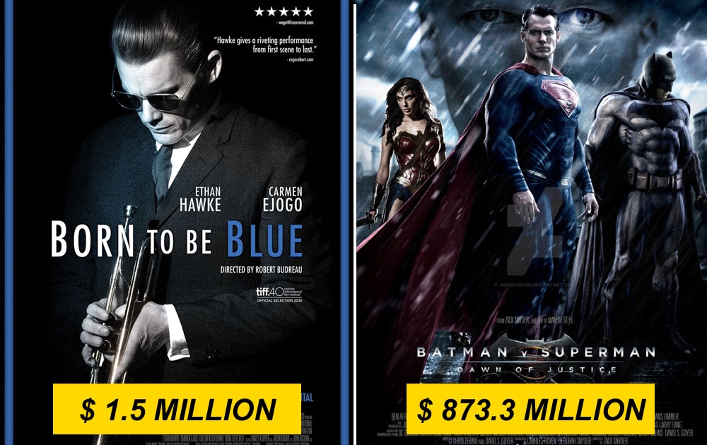 Born to be Blue vs Batman v Superman: Dawn of Justice