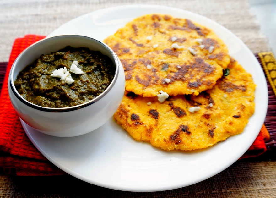 Sarson ka saag with makki ki roti