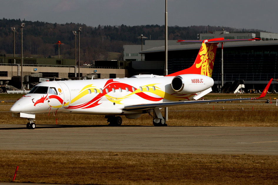 Jackie Chan’s Embraer Legacy 650