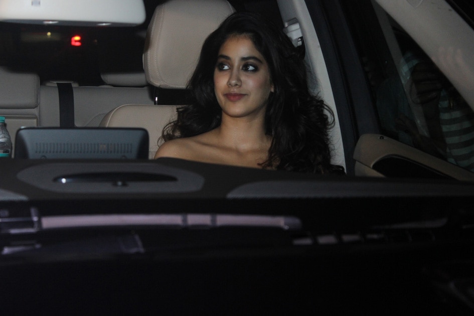 Actor Sridevi`s daughter Jahnavi Kapoor during Karan Johar`s 45th birthday party