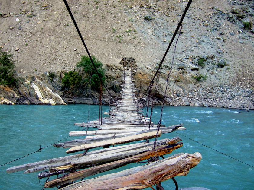 Rope Bridge In Astore Valley, Pakistan