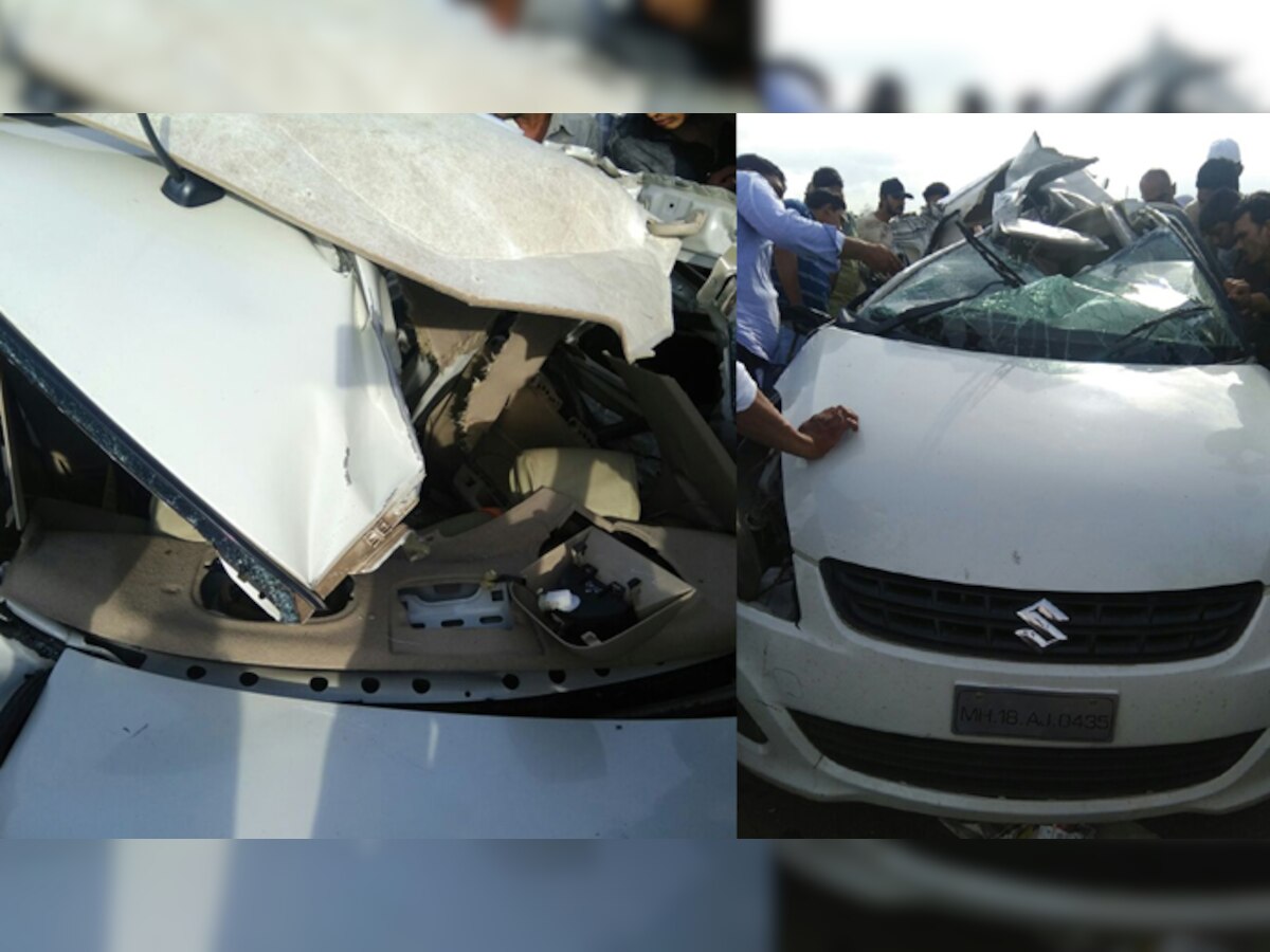 मुंबई -आग्रा राष्ट्रीय महामार्गावर विचित्र तिहेरी अपघात, ४ जण ठार title=