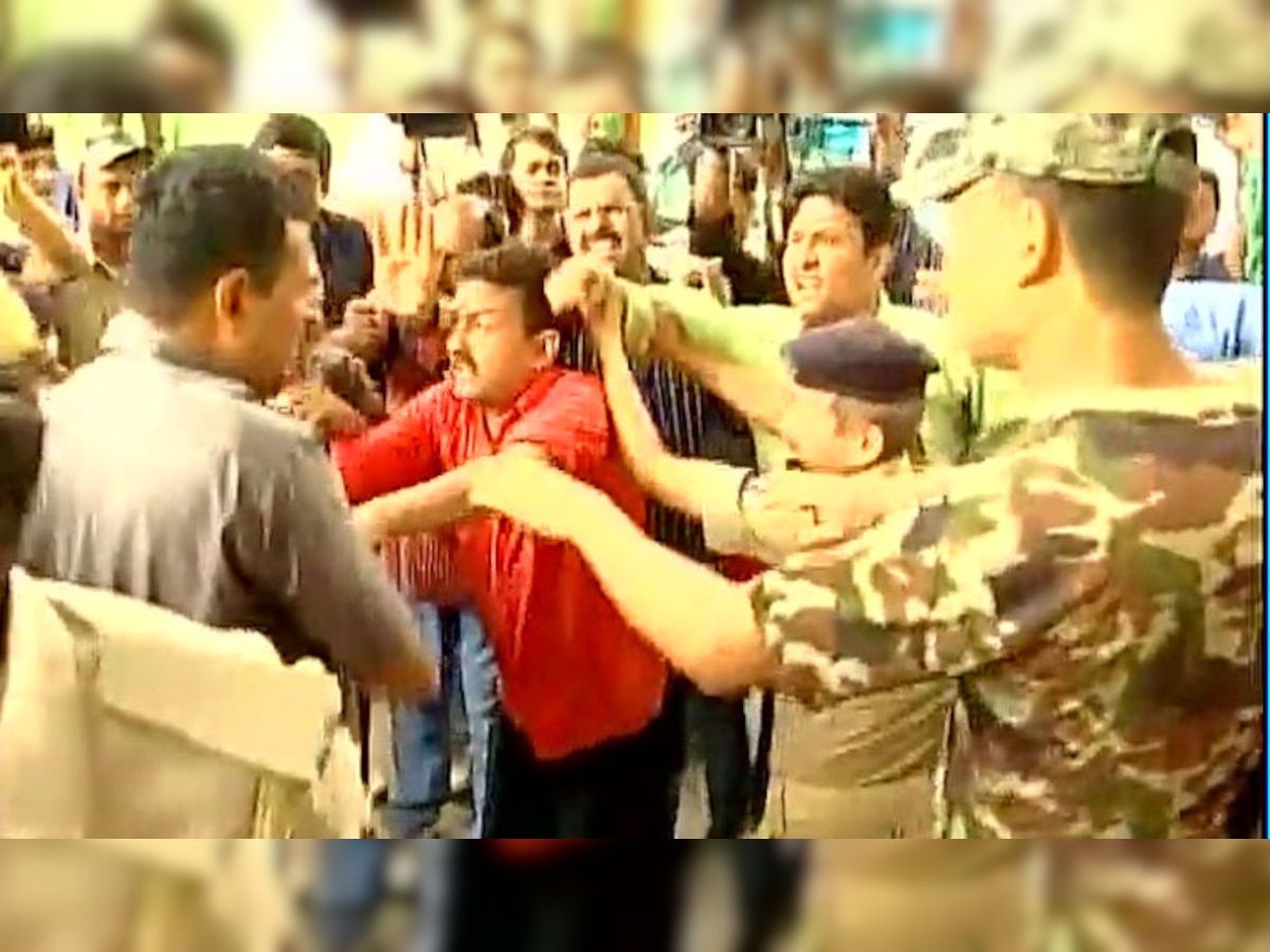 VIDEO : तेजस्वी यादव यांच्या सुरक्षारक्षकांची पत्रकाराला मारहाण title=