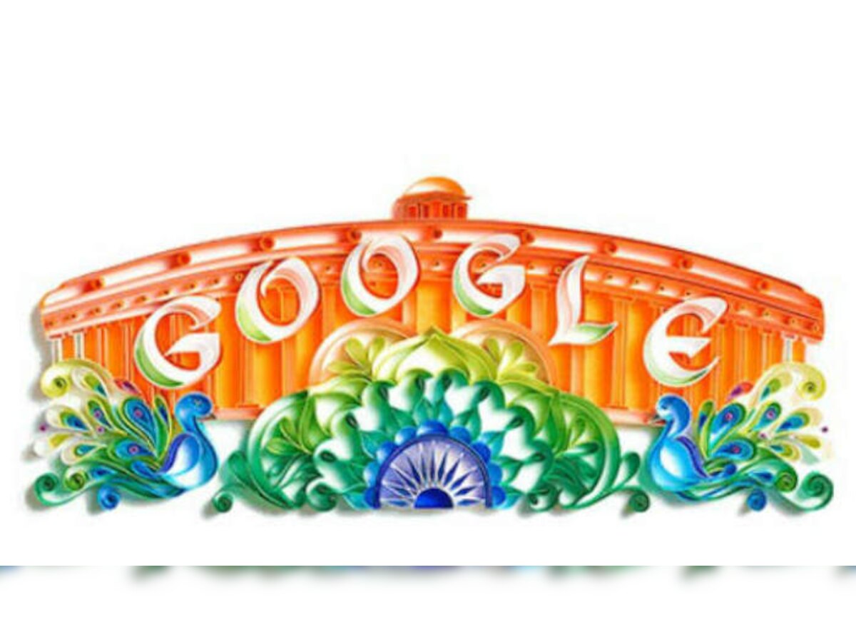 भारताच्या स्वातंत्र्य दिनानिमित्त गुगलचं अनोखं डुडल  title=