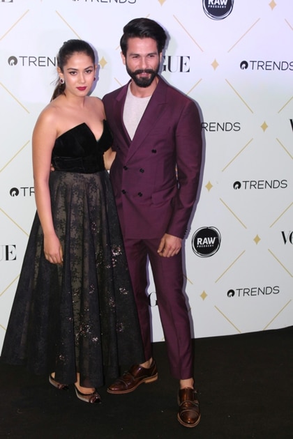 Actor Shahid kapoor along with his wife Mira Rajput