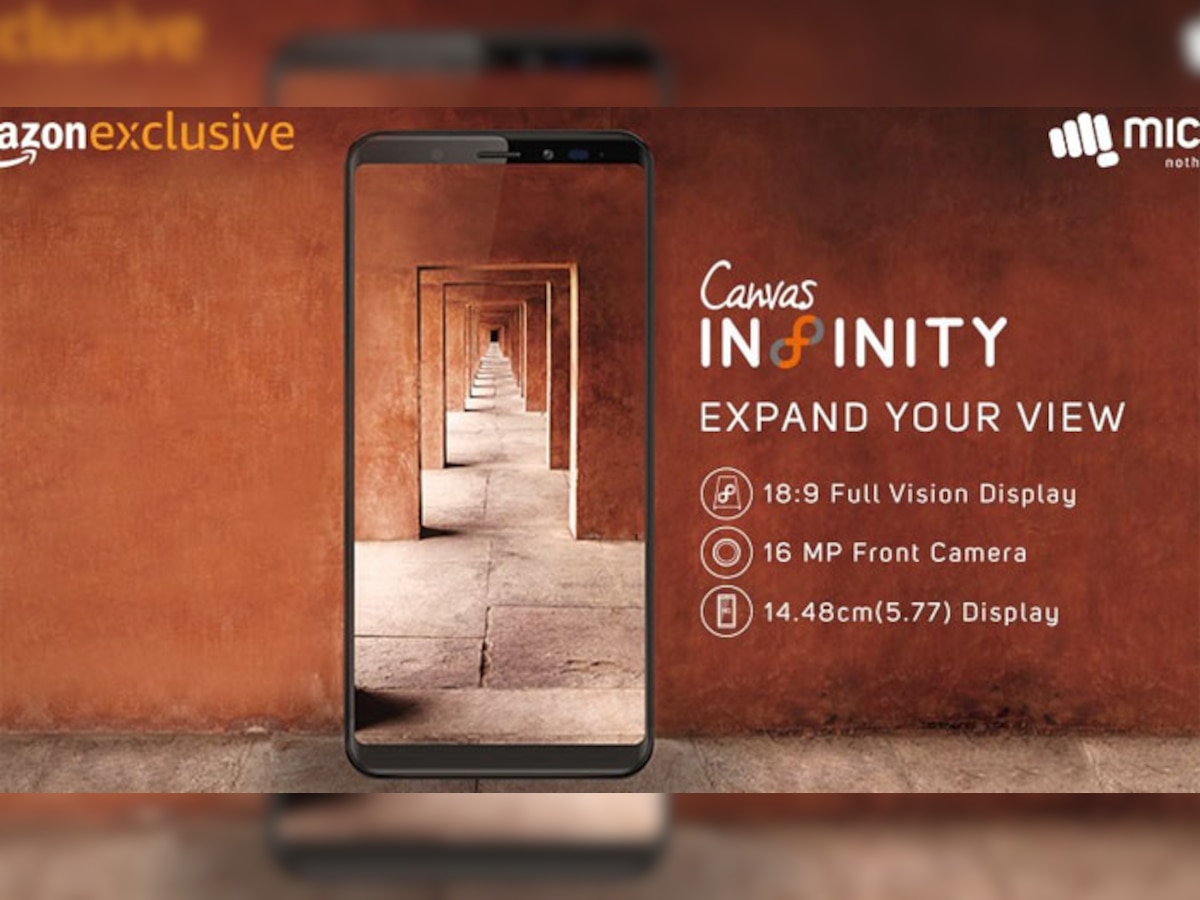 मायक्रोमॅक्सचा नवा Canvas Infinity स्मार्टफोन लॉन्च, जाणून घ्या किंमत आणि फिचर्स title=