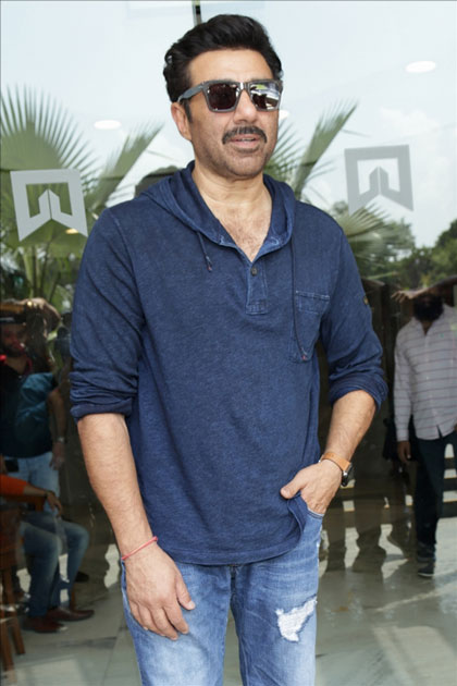 Actor Sunny Deol during a press conference to promote his upcoming film 