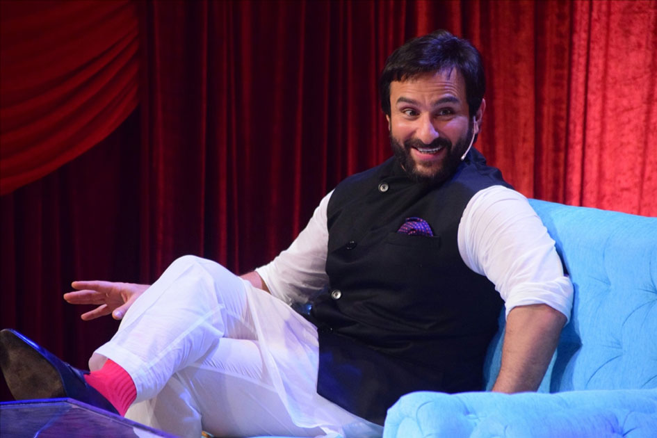 Actor Saif Ali Khan during promotion of his upcoming film 