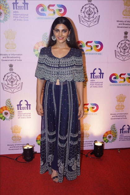 Actress Saiyami Kher during the screening of film 