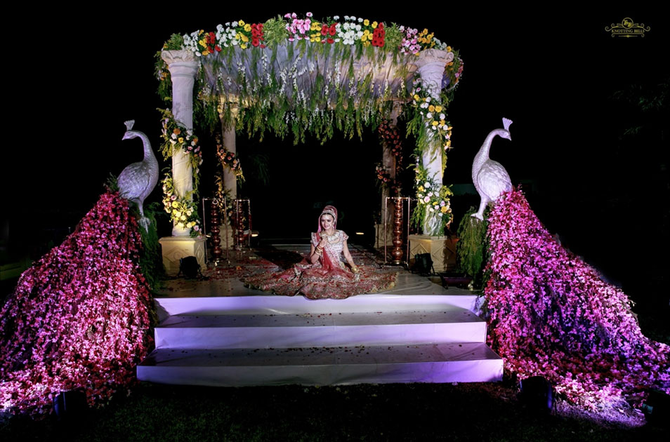 Actress Aashka Goradia during her wedding in Mumbai.