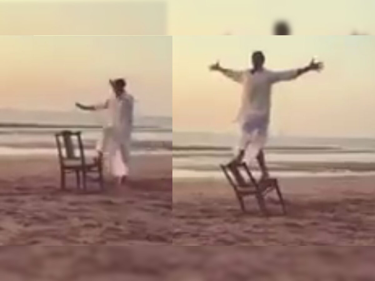 व्हिडिओ : समुद्रकिनारी धोतर नेसून काय करतोय अक्षय कुमार ? title=