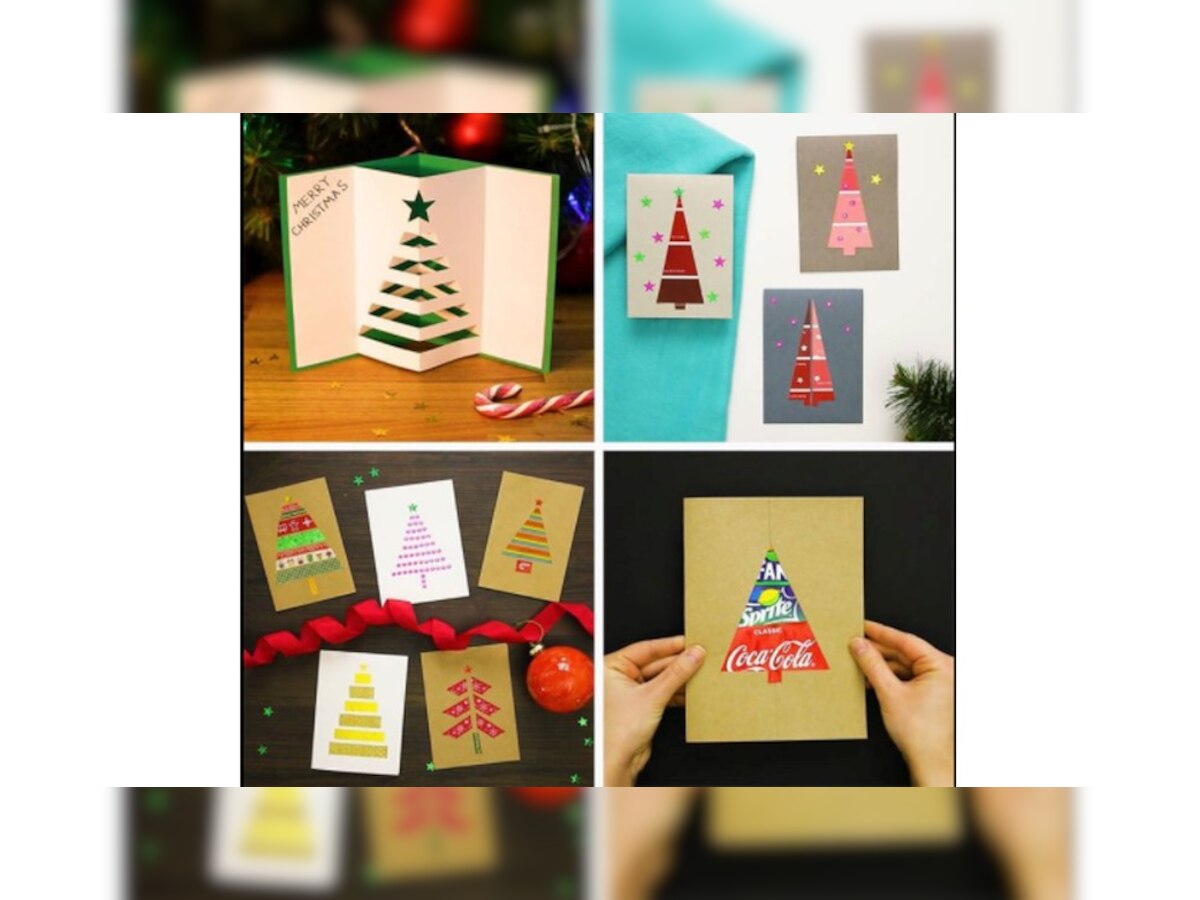 Christmas 2017 - अशी बनवा DIY ख्रिसमस कार्ड्स  title=