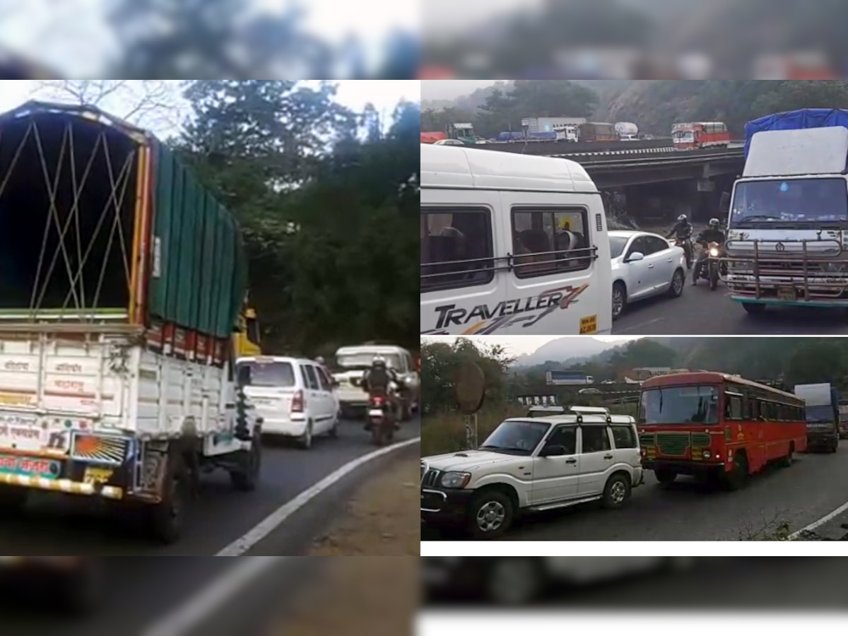 मुंबई - गोवा महामार्गावर कोंडी, दुसऱ्या दिवशीही वाहनांच्या रांगा title=