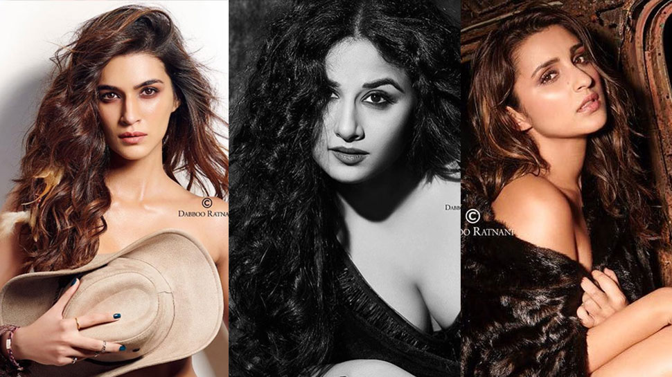 dabbu ratnani calendar 2018 kriti sanon goes topless Vidya Balan Hot Look