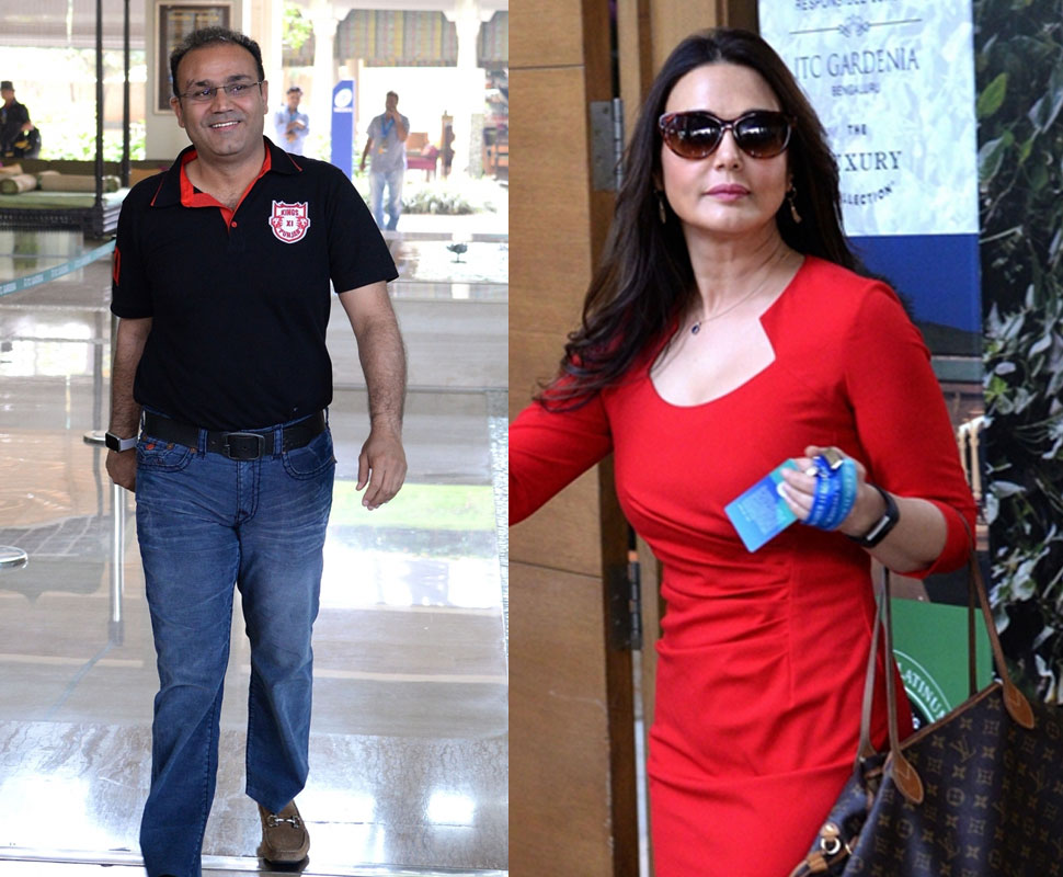 Sehwag and Preity