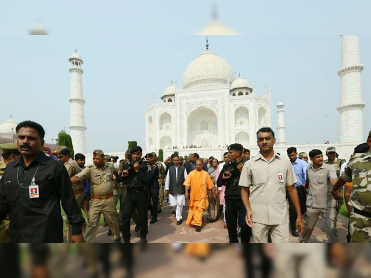 ताजमहलाजवळ घुमणार 'जय श्रीराम', विरोधी पक्षांच्या प्रश्नाला मुस्लीम मंत्र्यांचं उत्तर title=