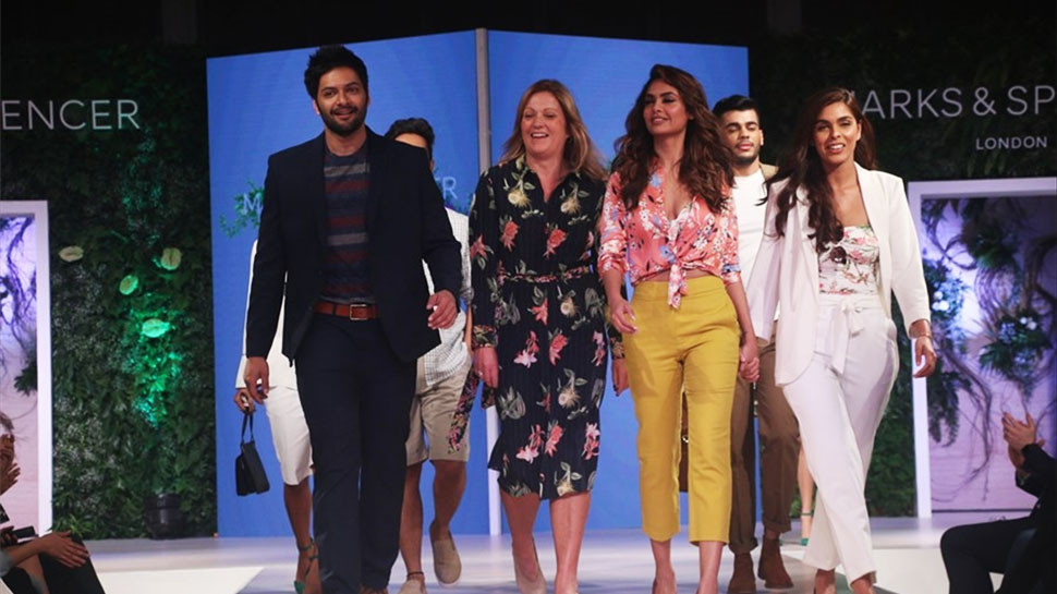 Esha Gupta and Ali Fazal walk the ramp for a Brand launch