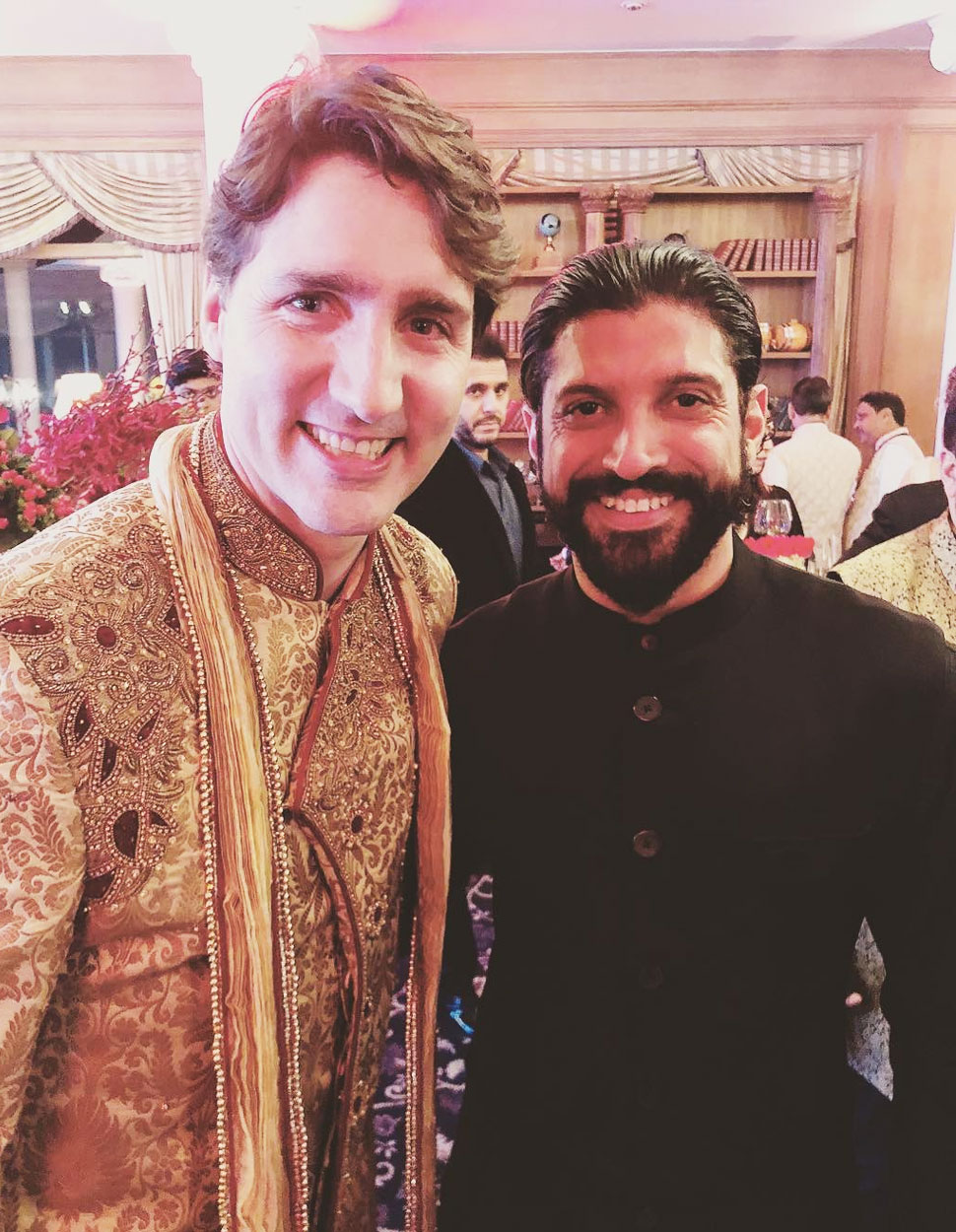 Canadian Prime Minister Justin Trudeau meets Shah rukh Khan and Aamir Khan