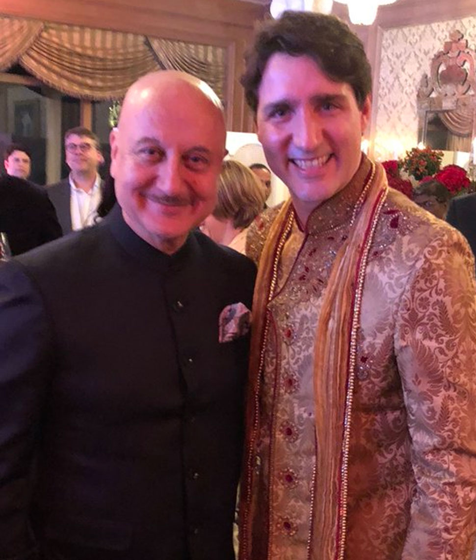 Canadian Prime Minister Justin Trudeau meets Shah rukh Khan and Aamir Khan