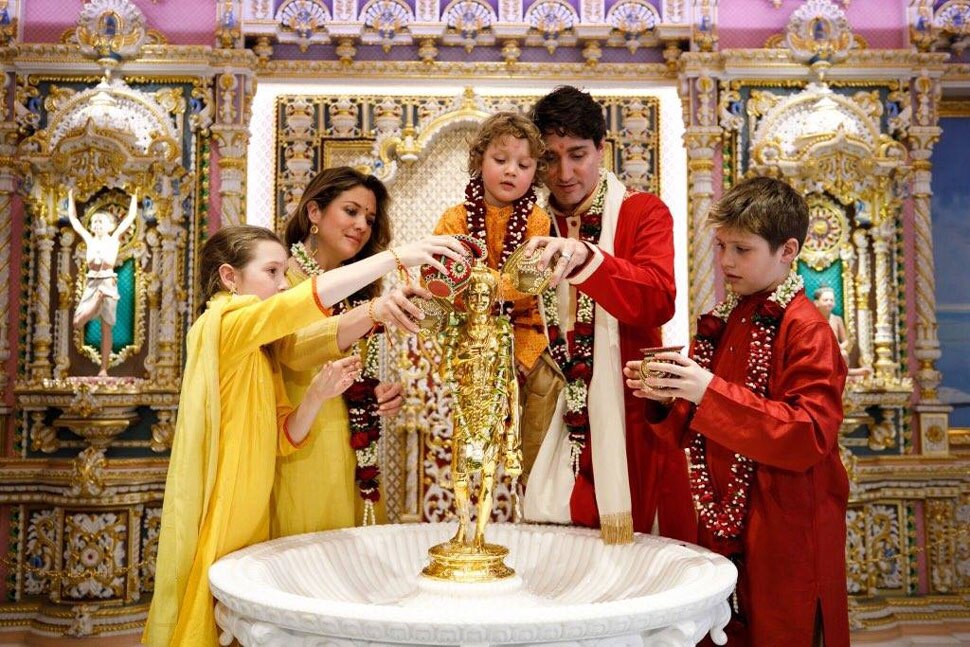 Canadian prime minister Justin Trudeau visit golden temple in Amritsar