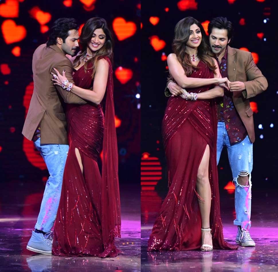 October star Varun Dhawan at Super Dancer Chapter 2 finale with Shilpa Shetty