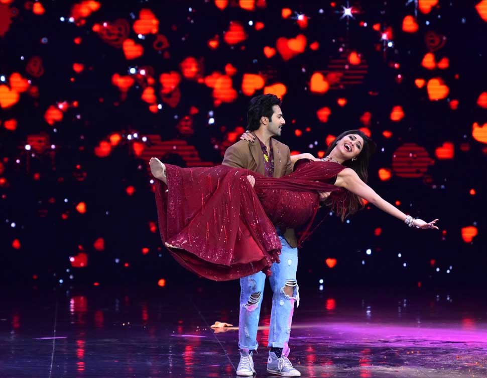 October star Varun Dhawan at Super Dancer Chapter 2 finale with Shilpa Shetty